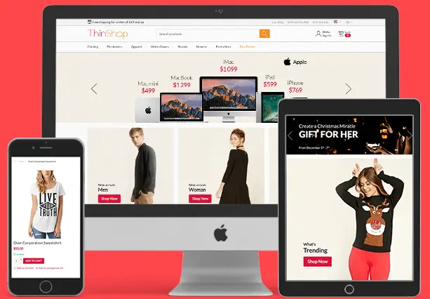 Thin Theme - responsive CS-Cart theme for online stores and Multi-Vendor marketplaces