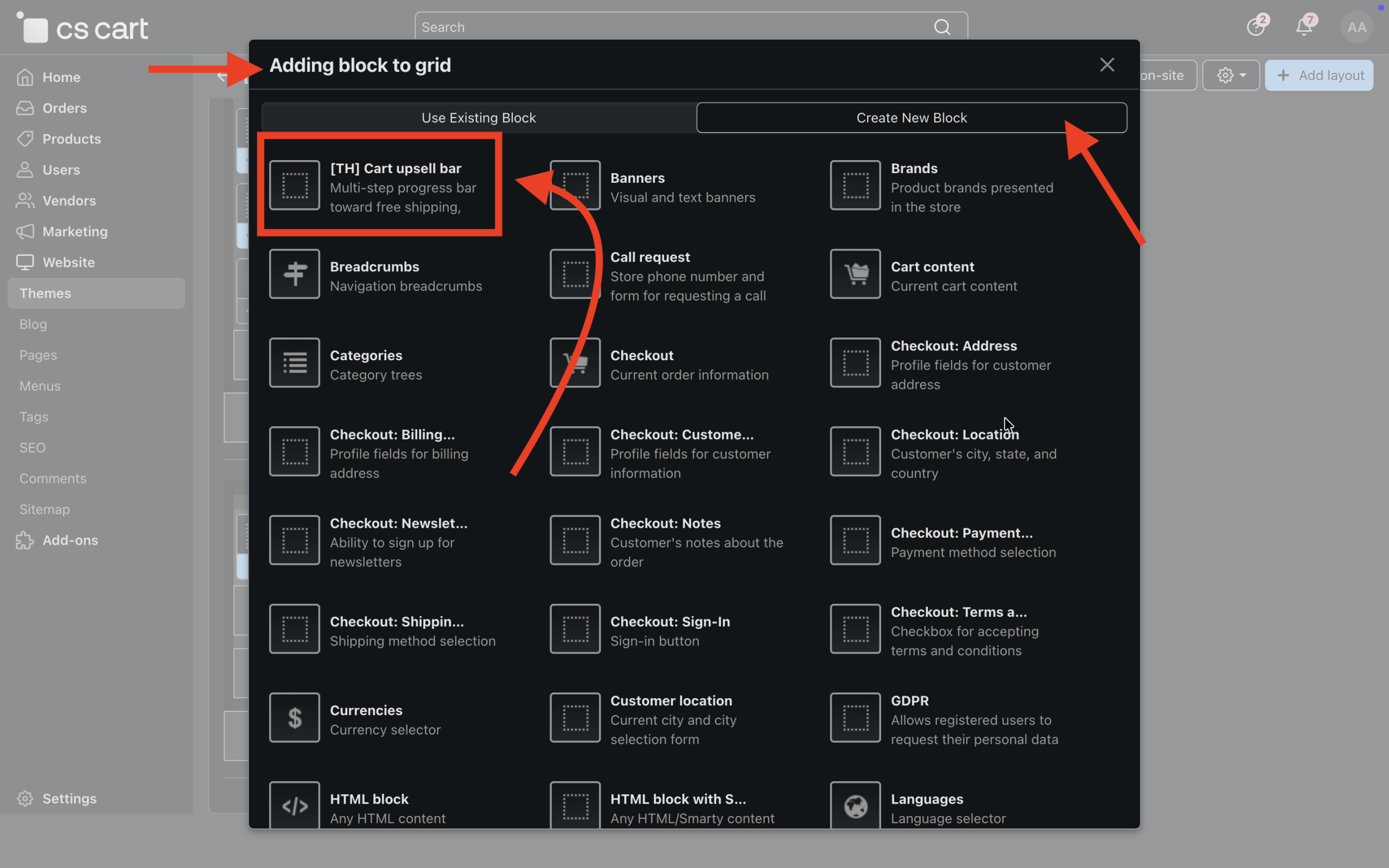 [TH] Cart Upsell Bar Block