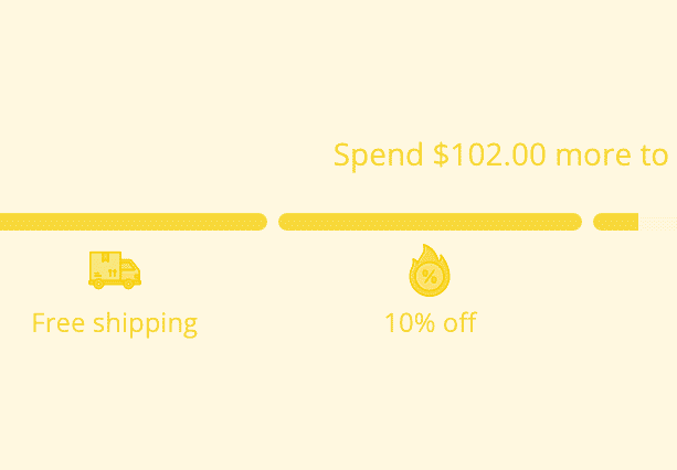 Cart Progress Bar 2 (Motivate to Spend More — Multi-Step Rewards & Free Shipping Bar, Upsell cart)